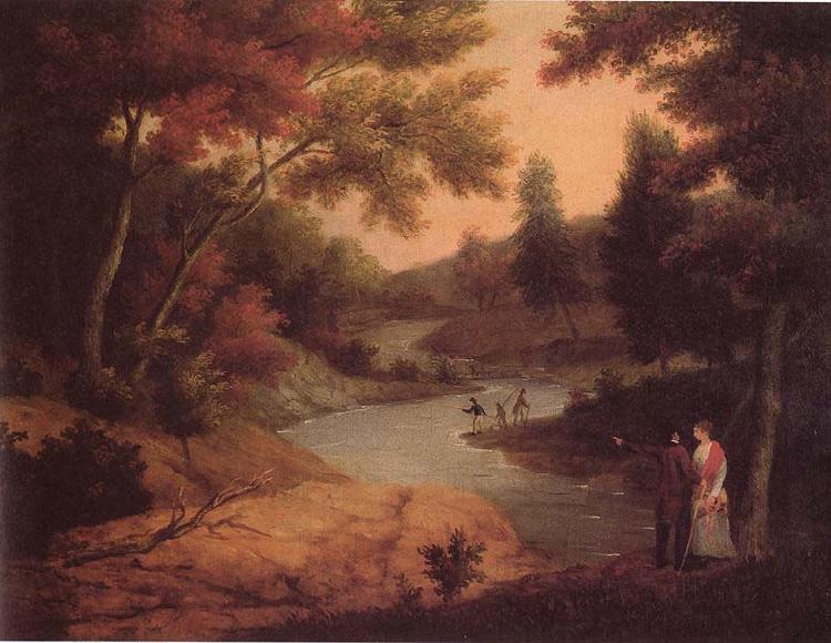 James Peale View on the Wissahickon China oil painting art